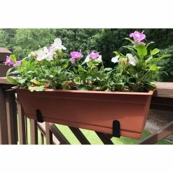 Vigoro Adjustable Window Planter Box Single Metal Bracket -Vigoro Shop black metal vigoro plant hangers 51472 1f 1000