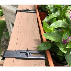 Vigoro Adjustable Window Planter Box Single Metal Bracket -Vigoro Shop black metal vigoro plant hangers 51472 76 1000