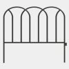 Vigoro 16 in. Round Metal Gothic Garden Fence 2 Vigoro 16 in. Round Metal Gothic Garden Fence -Vigoro Shop black powder coated metal vigoro garden fencing 51384 64 1000
