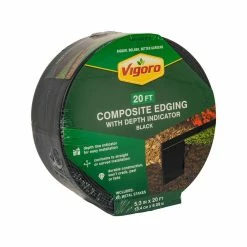 Vigoro 20 ft. Premium Black Composite Edging -Vigoro Shop black vigoro brick edging 903002vg c3 1000