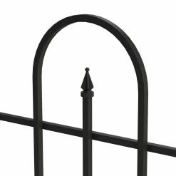 Vigoro Westbrook 36 in. x 48 in. Black Steel Fence Panel 20 Vigoro Westbrook 36 in. x 48 in. Black Steel Fence Panel -Vigoro Shop black vigoro garden fencing 860329 1d 1000