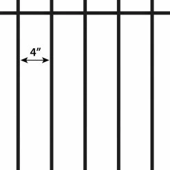 Vigoro Westbrook 36 in. x 48 in. Black Steel Fence Panel (4-Pack) 19 Vigoro Westbrook 36 in. x 48 in. Black Steel Fence Panel (4-Pack) -Vigoro Shop black vigoro garden fencing 860329 4pk a0 1000