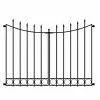 Vigoro Beaumont No Dig 40.4 in. H x 53.7 in. W Black Steel Decorative Fence Gate 2 Vigoro Beaumont No Dig 40.4 in. H x 53.7 in. W Black Steel Decorative Fence Gate -Vigoro Shop black vigoro garden fencing 860343 64 1000