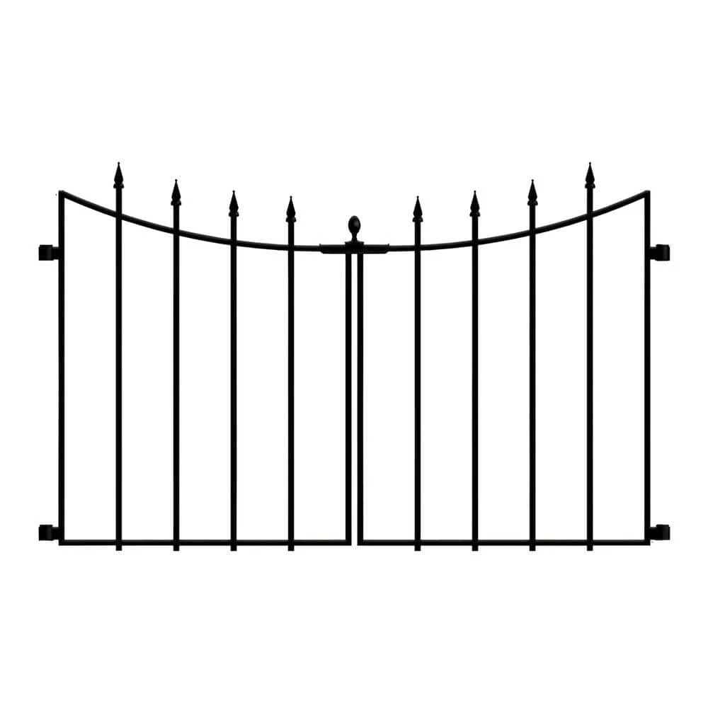 Vigoro Empire/Westbrook 28 in. Black Steel Decorative Fence Gate 3 Vigoro Empire/Westbrook 28 in. Black Steel Decorative Fence Gate