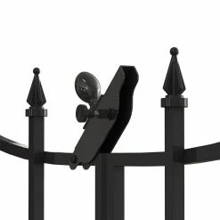 Vigoro Empire/Westbrook 28 in. Black Steel Decorative Fence Gate 17 Vigoro Empire/Westbrook 28 in. Black Steel Decorative Fence Gate -Vigoro Shop black vigoro garden fencing 860350 77 1000