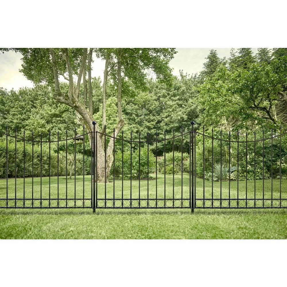 Vigoro Beaumont 53.3 in. x 3 in. x 3 in. Black Steel Fence Post and Stake 8 Vigoro Beaumont 53.3 in. x 3 in. x 3 in. Black Steel Fence Post and Stake - Image 6