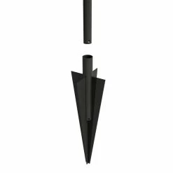 Vigoro Beaumont 53.3 in. x 3 in. x 3 in. Black Steel Fence Post and Stake (5-Pack) 14 Vigoro Beaumont 53.3 in. x 3 in. x 3 in. Black Steel Fence Post and Stake (5-Pack) -Vigoro Shop black vigoro garden fencing 860367 5pk a0 1000