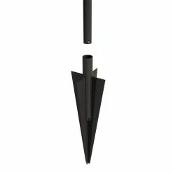 Vigoro Beaumont 53.3 in. x 3 in. x 3 in. Black Steel Fence Post and Stake 14 Vigoro Beaumont 53.3 in. x 3 in. x 3 in. Black Steel Fence Post and Stake -Vigoro Shop black vigoro garden fencing 860367 a0 1000