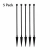 Vigoro Empire/Westbrook 41 in. x 2.3 in. x 2.3 in. Black Steel Fence Post (5-Pack) -Vigoro Shop black vigoro garden fencing 860398 5pk 64 1000