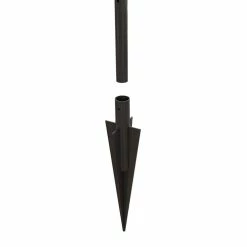 Vigoro Empire/Westbrook 41 in. x 2.3 in. x 2.3 in. Black Steel Fence Post (5-Pack) -Vigoro Shop black vigoro garden fencing 860398 5pk a0 1000