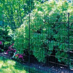 Vigoro 44 in. H x 36 in. W Steel Multi-Purpose No Dig Black Fence Panel -Vigoro Shop black vigoro garden fencing 860411 66 1000