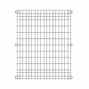 Vigoro 44 in. H x 36 in. W Steel Multi-Purpose No Dig Black Fence Panel (6-Pack)