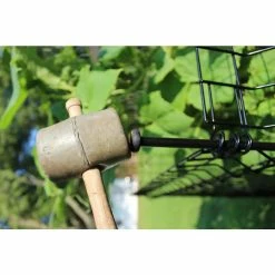 Vigoro 56 in. H Steel Multi-Purpose Black Fence Post (7-Pack) 19 Vigoro 56 in. H Steel Multi-Purpose Black Fence Post (7-Pack) -Vigoro Shop black vigoro garden fencing 860428 7pk 1f 1000