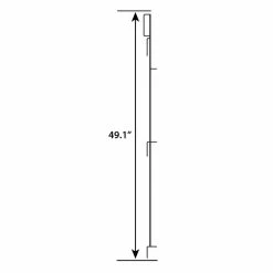 Vigoro 49 in. H Steel No Dig Multi-Purpose Black Latch -Vigoro Shop black vigoro garden fencing 860435 40 1000