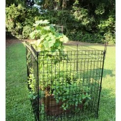 Vigoro 49 in. H Steel No Dig Multi-Purpose Black Latch -Vigoro Shop black vigoro garden fencing 860435 4f 1000