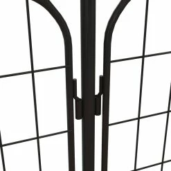 Vigoro Rockdale 41.9 in. Black Steel Fence Gate -Vigoro Shop black vigoro garden fencing 860442 1d 1000