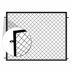 Vigoro 37.3 in. H x 51 in. W Steel Diamond Mesh Garden Fence Panel -Vigoro Shop black vigoro garden fencing 860640 40 1000