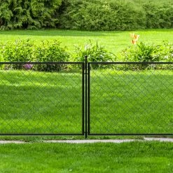 Vigoro 37.3 in. H x 51 in. W Steel Diamond Mesh Garden Fence Panel -Vigoro Shop black vigoro garden fencing 860640 44 1000
