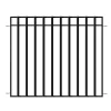 Vigoro 37.2 in. H x 42.87 in. W Steel 3-Rail Garden Fence Panel -Vigoro Shop black vigoro garden fencing 860701 64 1000