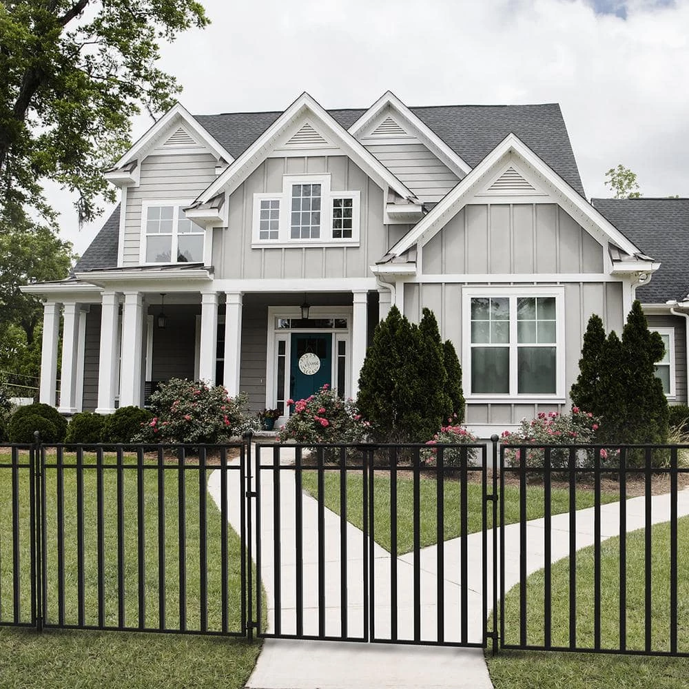 Vigoro 37.2 in. H x 42.87 in. W Steel 3-Rail Garden Fence Panel 15 Vigoro 37.2 in. H x 42.87 in. W Steel 3-Rail Garden Fence Panel - Image 13