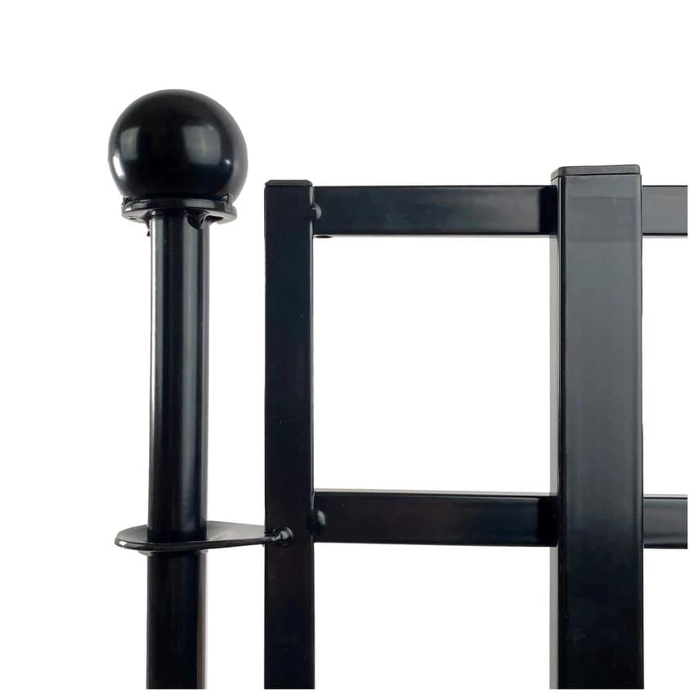 Vigoro 37.2 in. H x 42.87 in. W Steel 3-Rail Garden Fence Panel 10 Vigoro 37.2 in. H x 42.87 in. W Steel 3-Rail Garden Fence Panel - Image 8