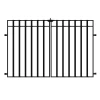 Vigoro 37.2 in. H x 55.7 in. W Steel 3-Rail Garden Fence Gate -Vigoro Shop black vigoro garden fencing 860718 64 1000
