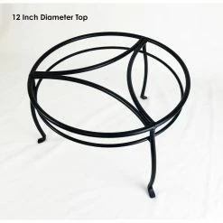 Vigoro 8 in. Black Metal Indoor Plant Stand -Vigoro Shop black vigoro plant stands 51470 1f 1000