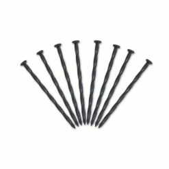 Vigoro 8 in. Black Plastic-Nylon Spiral Anchoring Spikes (8-Pack) -Vigoro Shop black vigoro plastic edging 1985 hd 40 1000