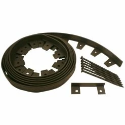 Vigoro 20 ft. No-Dig Landscape Plastic Edging Kit -Vigoro Shop black vigoro plastic edging 3001 20hd 6 40 1000