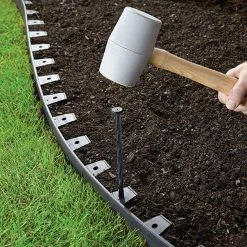 Vigoro 20 ft. No-Dig Landscape Plastic Edging Kit -Vigoro Shop black vigoro plastic edging 3001 20hd 6 a0 1000