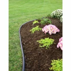 Vigoro 60 ft. x 0.5 in. x 4.5 in. Black Plastic Lawn Edging -Vigoro Shop black vigoro plastic edging vig 60c fa 1000