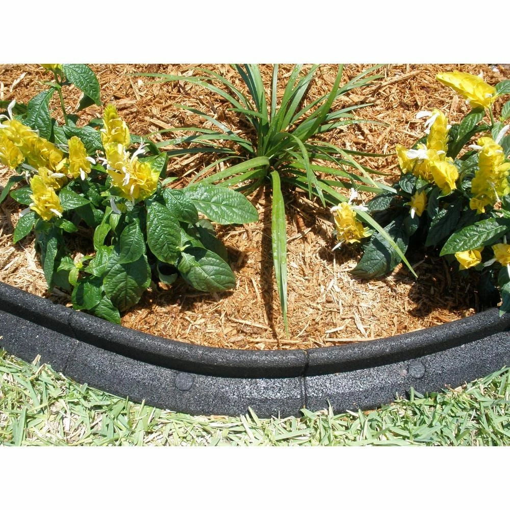 Vigoro EcoBorder 4 ft. Black Rubber Landscape Edging (Single) 6 Vigoro EcoBorder 4 ft. Black Rubber Landscape Edging (Single) - Image 4