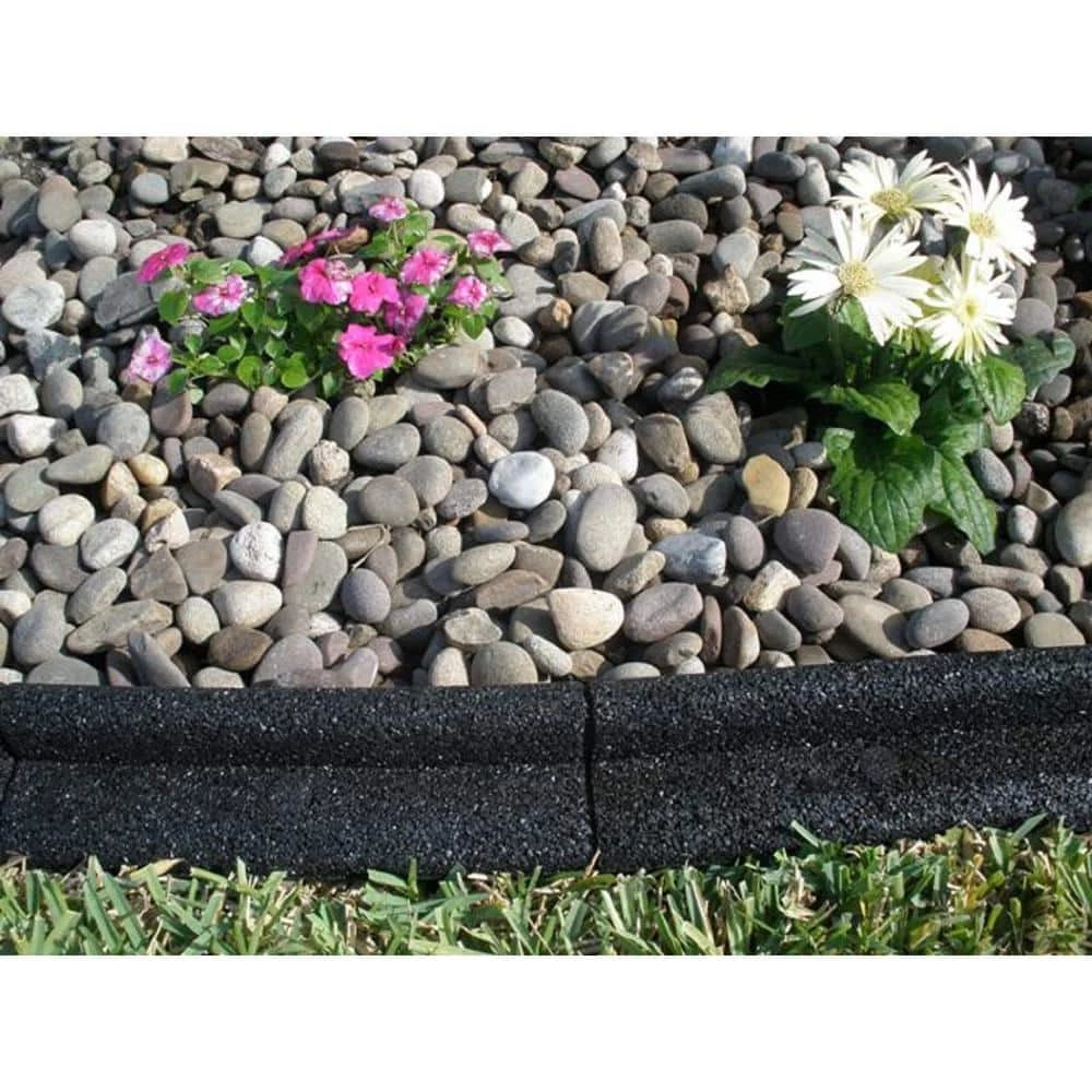 Vigoro EcoBorder 4 ft. Black Rubber Landscape Edging (Single) 4 Vigoro EcoBorder 4 ft. Black Rubber Landscape Edging (Single) - Image 2