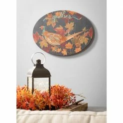 SULLIVANS 10.5 in. Black Speckled Lantern with LED Pillar Candle -Vigoro Shop blacks sullivans outdoor lanterns sea44237ln 1f 1000