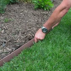 Vigoro 20 ft. Premium Brown Composite Edging -Vigoro Shop brown vigoro brick edging 903001vg a0 1000