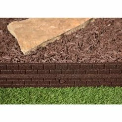 Vigoro 4 ft. Brown No-Dig Rubber Landscape Edging (6-Pack) 17 Vigoro 4 ft. Brown No-Dig Rubber Landscape Edging (6-Pack) -Vigoro Shop brown vigoro rubber edging dcbfe4bn6 c3 1000