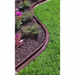 Vigoro EcoBorder 4 ft. Brown Rubber Landscape Edging (Single) 10 Vigoro EcoBorder 4 ft. Brown Rubber Landscape Edging (Single) -Vigoro Shop brown vigoro rubber edging ecobrd brn 4ft a0 1000