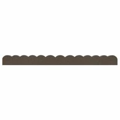 Vigoro 47 in. x 2 in. x 4 in. Brown Scalloped Rubber Garden Edging 11 Vigoro 47 in. x 2 in. x 4 in. Brown Scalloped Rubber Garden Edging -Vigoro Shop brown vigoro rubber edging mt5001678 40 1000
