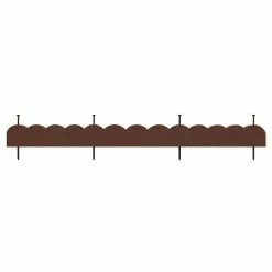 Vigoro 47 in. x 2 in. x 4 in. Brown Scalloped Rubber Garden Edging 13 Vigoro 47 in. x 2 in. x 4 in. Brown Scalloped Rubber Garden Edging -Vigoro Shop brown vigoro rubber edging mt5001678 c3 1000