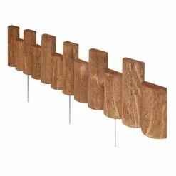 Vigoro 3 ft. Wooden Half-Log Edging -Vigoro Shop brown vigoro wood edging rc 33b 1f 1000
