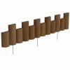 Vigoro 3 ft. Wooden Half-Log Edging -Vigoro Shop brown vigoro wood edging rc 33b 64 1000