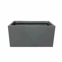 KANTE 23 in. L Rectangular Charcoal Concrete/Fiberglass Indoor Outdoor Elegant Planter -Vigoro Shop charcoal kante plant pots osf0104a c60121 c3 1000