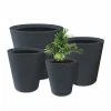 KANTE 20.9", 17.7", 15" & 12.6"H Cylindrical Charcoal Finish Lightweight Concrete Modern Planters Set of 4, Outdoor Indoor 2 KANTE 20.9", 17.7", 15" & 12.6"H Cylindrical Charcoal Finish Lightweight Concrete Modern Planters Set of 4, Outdoor Indoor -Vigoro Shop charcoal kante plant pots rc0154bcde c60121 64 1000