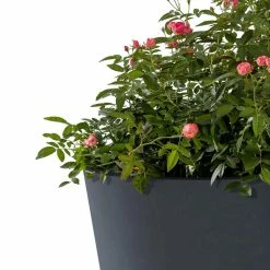KANTE 20.9", 17.7", 15" & 12.6"H Cylindrical Charcoal Finish Lightweight Concrete Modern Planters Set of 4, Outdoor Indoor -Vigoro Shop charcoal kante plant pots rc0154bcde c60121 fa 1000