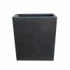 KANTE 26.8 in. Tall Charcoal Lightweight Concrete Modern Long and High Rectangle Planter 1 KANTE 26.8 in. Tall Charcoal Lightweight Concrete Modern Long and High Rectangle Planter -Vigoro Shop charcoal kante plant pots rf0111a c60121 64 1000