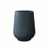 KANTE 10.63 in. x 13.78 in. Round Charcoal Lightweight Concrete and Weather Resistant Fiberglass Planter w/Drainage Hole -Vigoro Shop charcoal kante plant pots rf2015023c c60121 64 1000