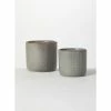 SULLIVANS Dusty Blue Ceramic Pot - Set of 2 -Vigoro Shop dusty blue sullivans plant pots cm2978 64 1000