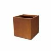 KANTE 16in.H Square Faux Weathering Steel Finish Lightweight Concrete Durable Elegant Planter w/Drainage Hole, Home and Garden -Vigoro Shop faux weathering steel kante plant pots rf0001c c91942 64 1000