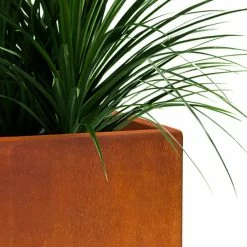 KANTE 16 in. H Faux Weathering Steel Finish Concrete Square, Modern Outdoor/Indoor Lightweight Planter Pot with Drainage Hole 16 KANTE 16 in. H Faux Weathering Steel Finish Concrete Square, Modern Outdoor/Indoor Lightweight Planter Pot with Drainage Hole -Vigoro Shop faux weathering steel kante plant pots rf0007b c91942 fa 1000