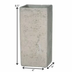 SULLIVANS Gray Cement Square Planter -Vigoro Shop gray sullivans plant pots cmt1092 1f 1000